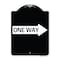 Signmission One Way With Right Arrow Heavy-Gauge Aluminum Architectural Sign, 24" x 18", BW-1824-24384 A-DES-BW-1824-24384 - alternate 1